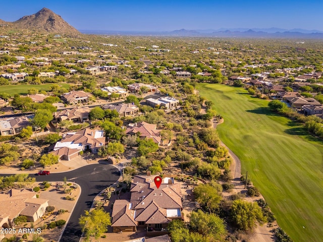 28768 N 95th Way, Scottsdale, AZ 85262 - aerial view of residential area with mountains and a local golf course
