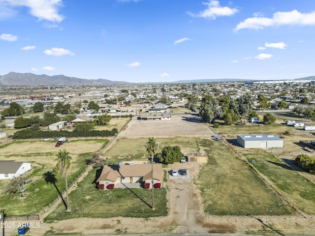 aerial view featuring a mountain view