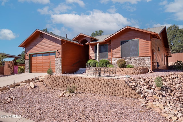 ranch-style house with a garage