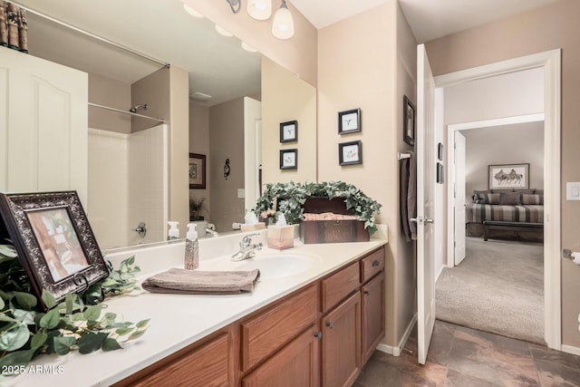 bathroom with vanity