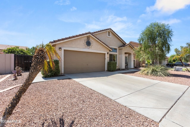 view of front of house featuring a garage