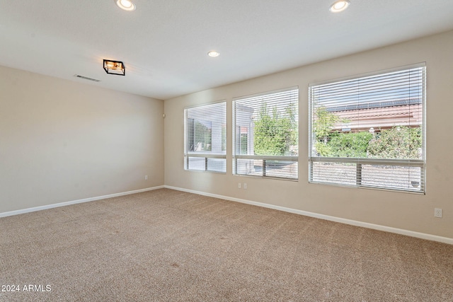 view of carpeted empty room