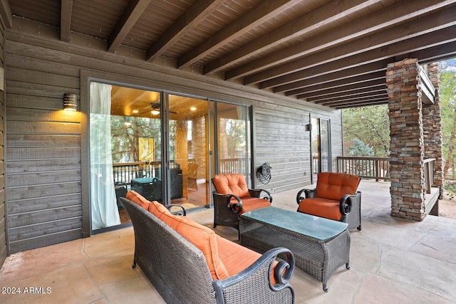 view of patio / terrace with outdoor lounge area