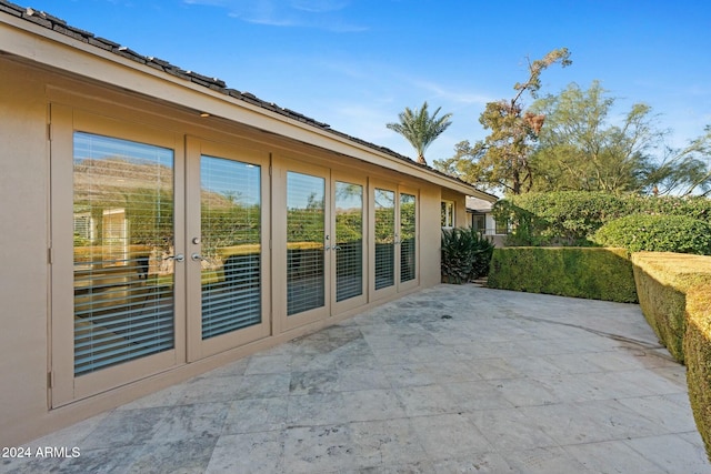 view of patio / terrace with french doors