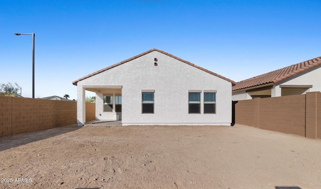 view of rear view of property