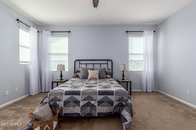 bedroom featuring carpet flooring