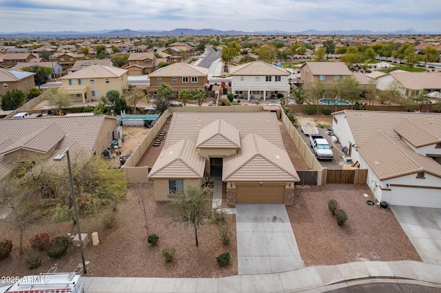 birds eye view of property featuring a residential view