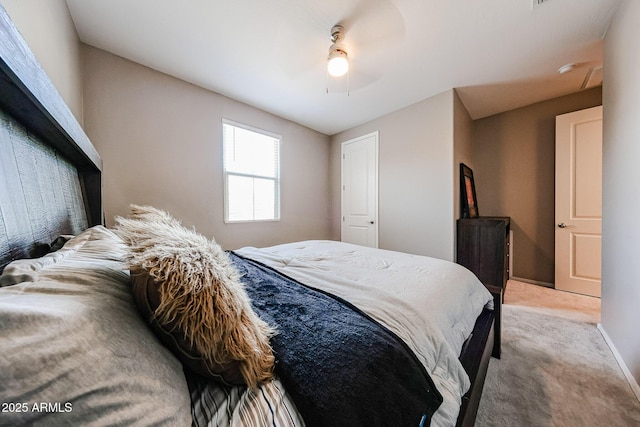 3907 S 75th Dr, Phoenix, AZ 85043 - bedroom featuring baseboards, carpet floors, and ceiling fan