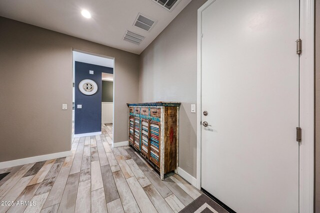3907 S 75th Dr, Phoenix, AZ 85043 - hall with light wood-type flooring and visible vents