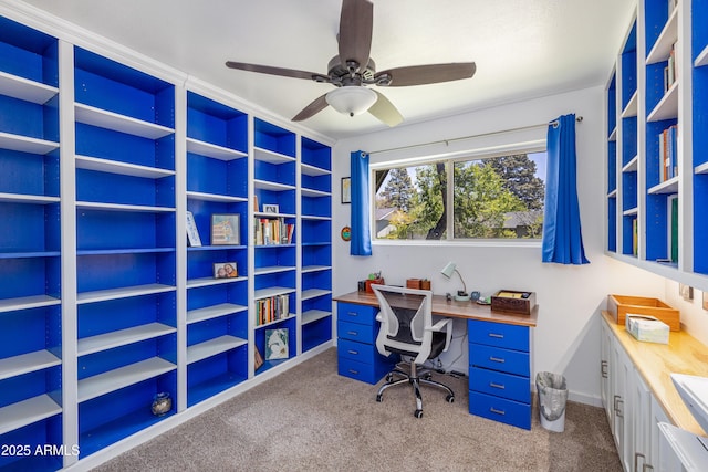3465 N Jamison Blvd Unit 05, Flagstaff, AZ 86004 - carpeted office with ceiling fan and baseboards