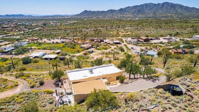 aerial view featuring a mountain view