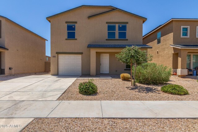 255 W Dewey Ave, Coolidge, AZ 85128 - view of front of home with stucco siding, driveway, and an attached garage