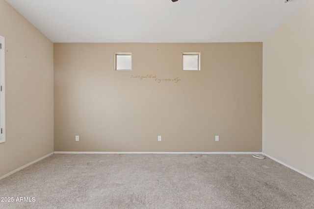 4718 E Woburn Ln, Cave Creek, AZ 85331 - carpeted spare room featuring baseboards and a ceiling fan