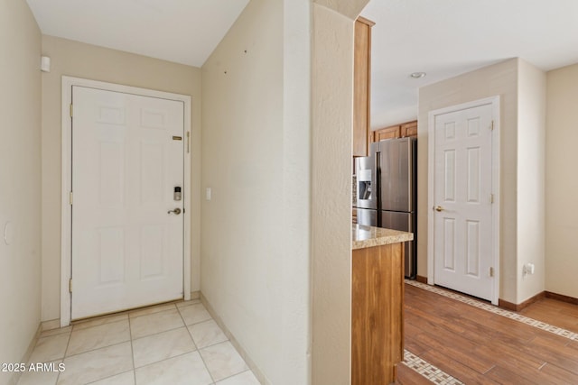 4718 E Woburn Ln, Cave Creek, AZ 85331 - hallway featuring baseboards and light wood-style flooring