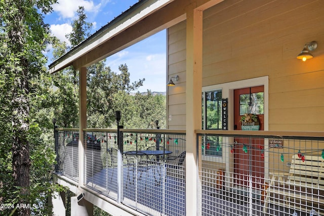 view of balcony