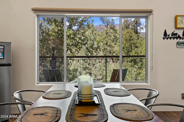 view of dining room