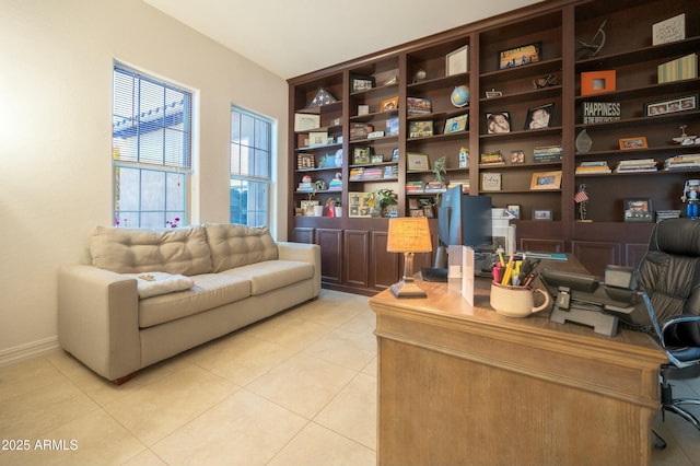 4571 N Arbor Way, Buckeye, AZ 85396 - office area featuring light tile patterned flooring and baseboards