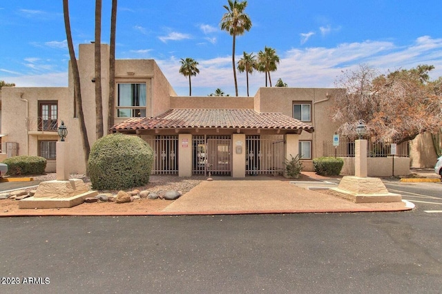 view of adobe home