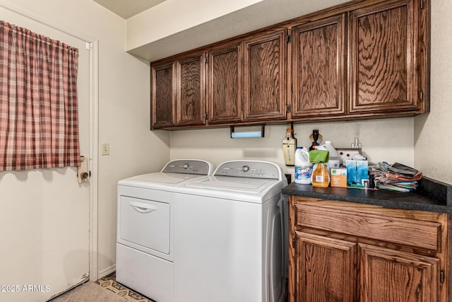 1108 N Oro Vis, Litchfield Park, AZ 85340 - laundry room with washing machine and clothes dryer and cabinet space