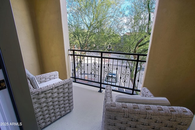 view of balcony