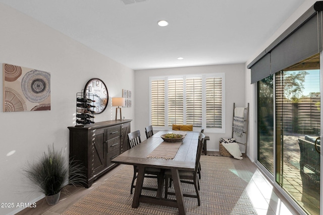 view of dining area