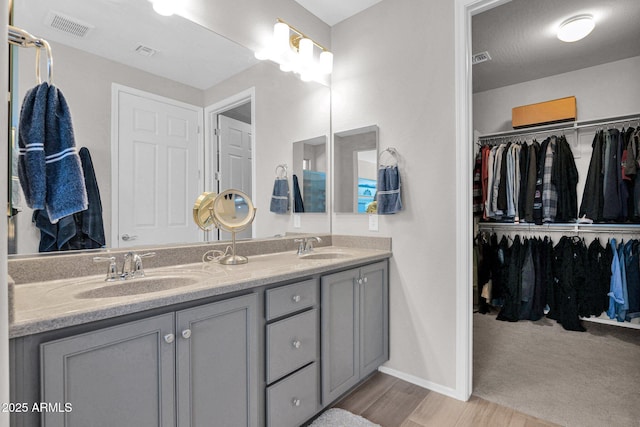 bathroom with vanity