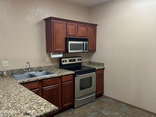 kitchen with stainless steel appliances and sink