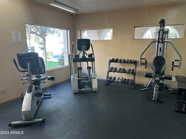 view of exercise room