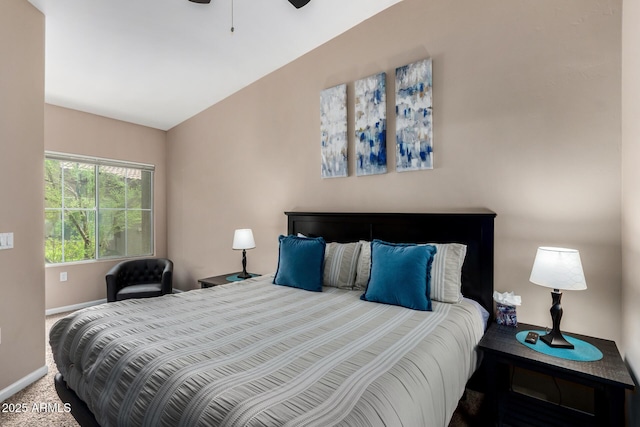 1920 E Bell Rd Unit 1189, Phoenix, AZ 85022 - bedroom featuring baseboards, carpet flooring, and a ceiling fan