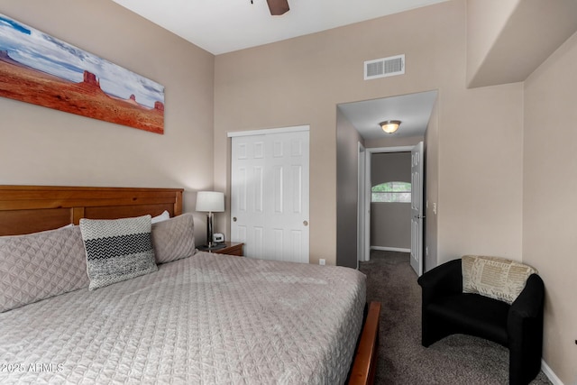 1920 E Bell Rd Unit 1189, Phoenix, AZ 85022 - carpeted bedroom featuring baseboards and ceiling fan