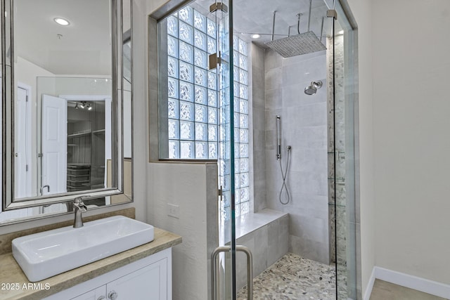 10310 N 135th Way, Scottsdale, AZ 85259 - bathroom featuring a shower stall and vanity