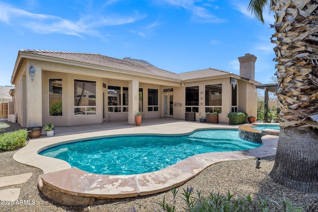 10310 N 135th Way, Scottsdale, AZ 85259 - view of swimming pool with a patio area and a pool with connected hot tub
