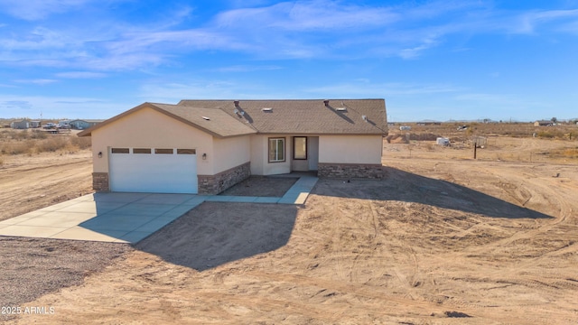 ranch-style house with a garage