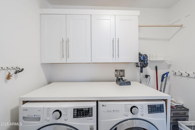 4402 E Montecito Ave, Phoenix, AZ 85018 - washroom with independent washer and dryer and cabinet space