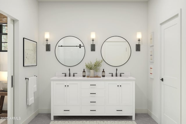 bathroom with vanity