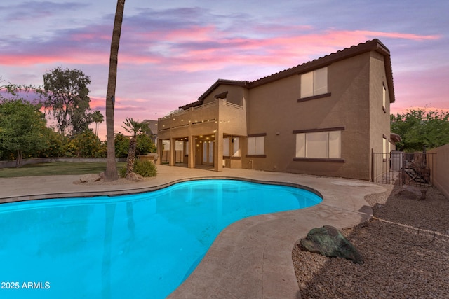 704 E Gemini Pl, Chandler, AZ 85249 - view of pool with a patio and a gate
