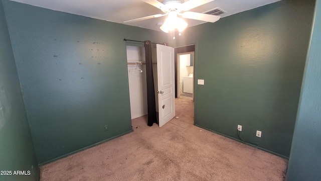 8854 W Aster Dr, Peoria, AZ 85381 - unfurnished bedroom featuring carpet flooring, a closet, and ceiling fan