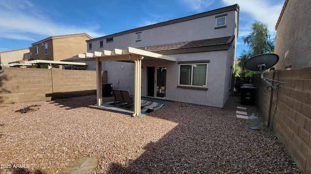 8854 W Aster Dr, Peoria, AZ 85381 - rear view of property with stucco siding, a fenced backyard, and central AC unit
