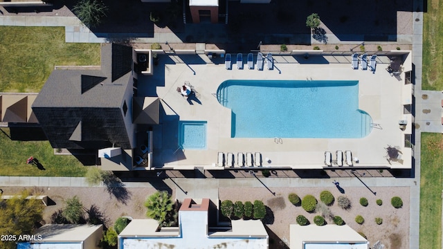 birds eye view of property