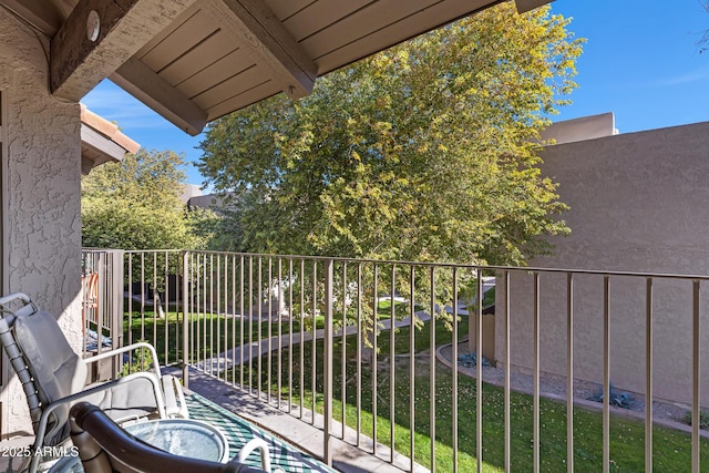 view of balcony