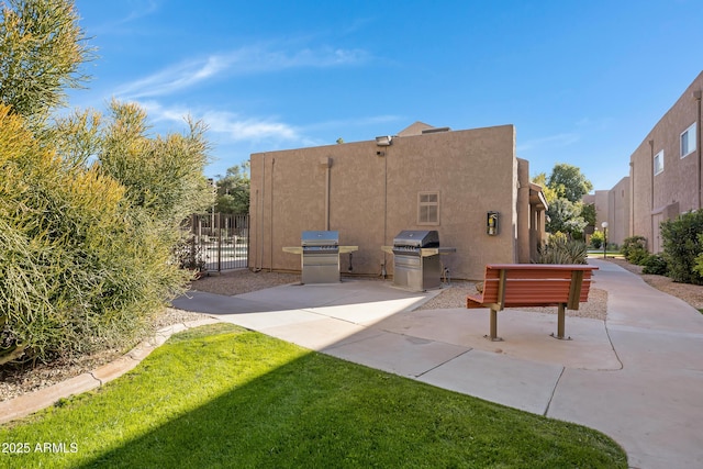 rear view of house with a patio area