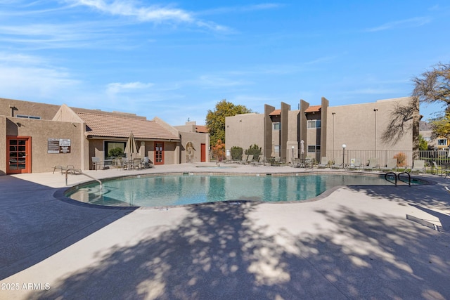 view of pool with a patio