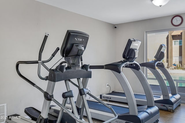 view of exercise room