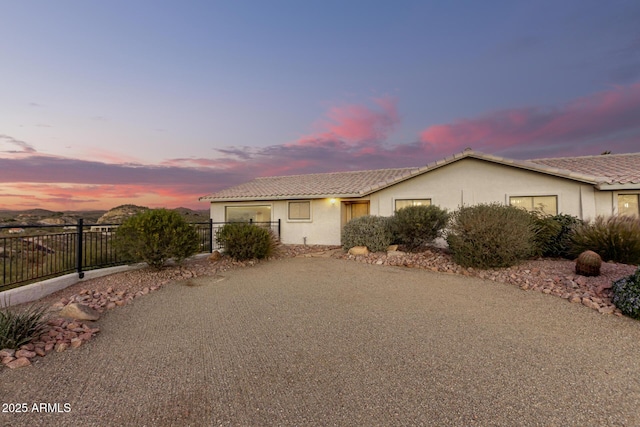 view of ranch-style house