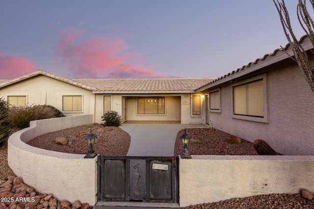 view of ranch-style home