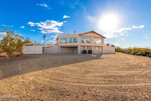 view of back of property