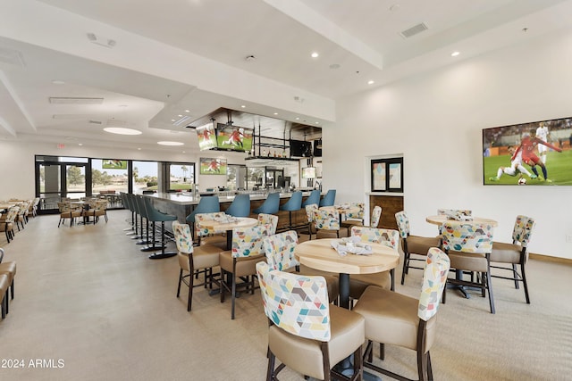 view of dining area