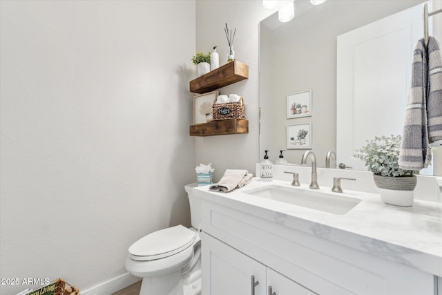 8396 E Granite Pass Rd, Scottsdale, AZ 85266 - half bath featuring toilet and vanity