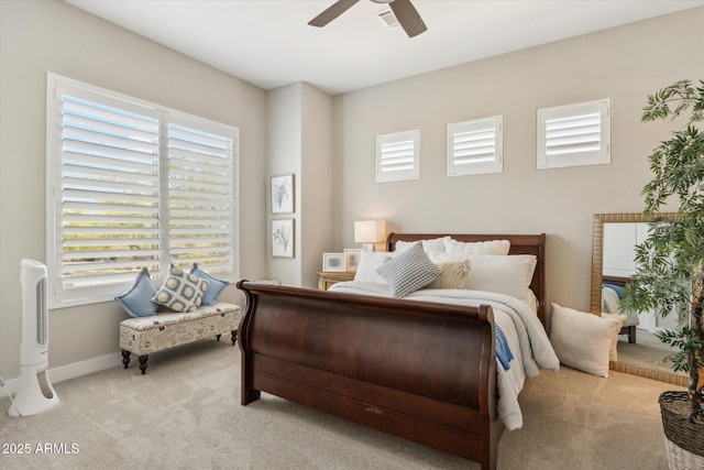 8396 E Granite Pass Rd, Scottsdale, AZ 85266 - carpeted bedroom with a ceiling fan and baseboards