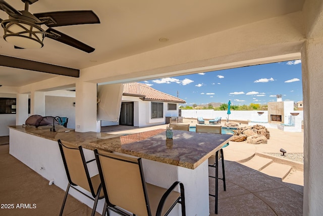 35005 N Central Ave, Phoenix, AZ 85086 - view of patio / terrace with exterior kitchen
